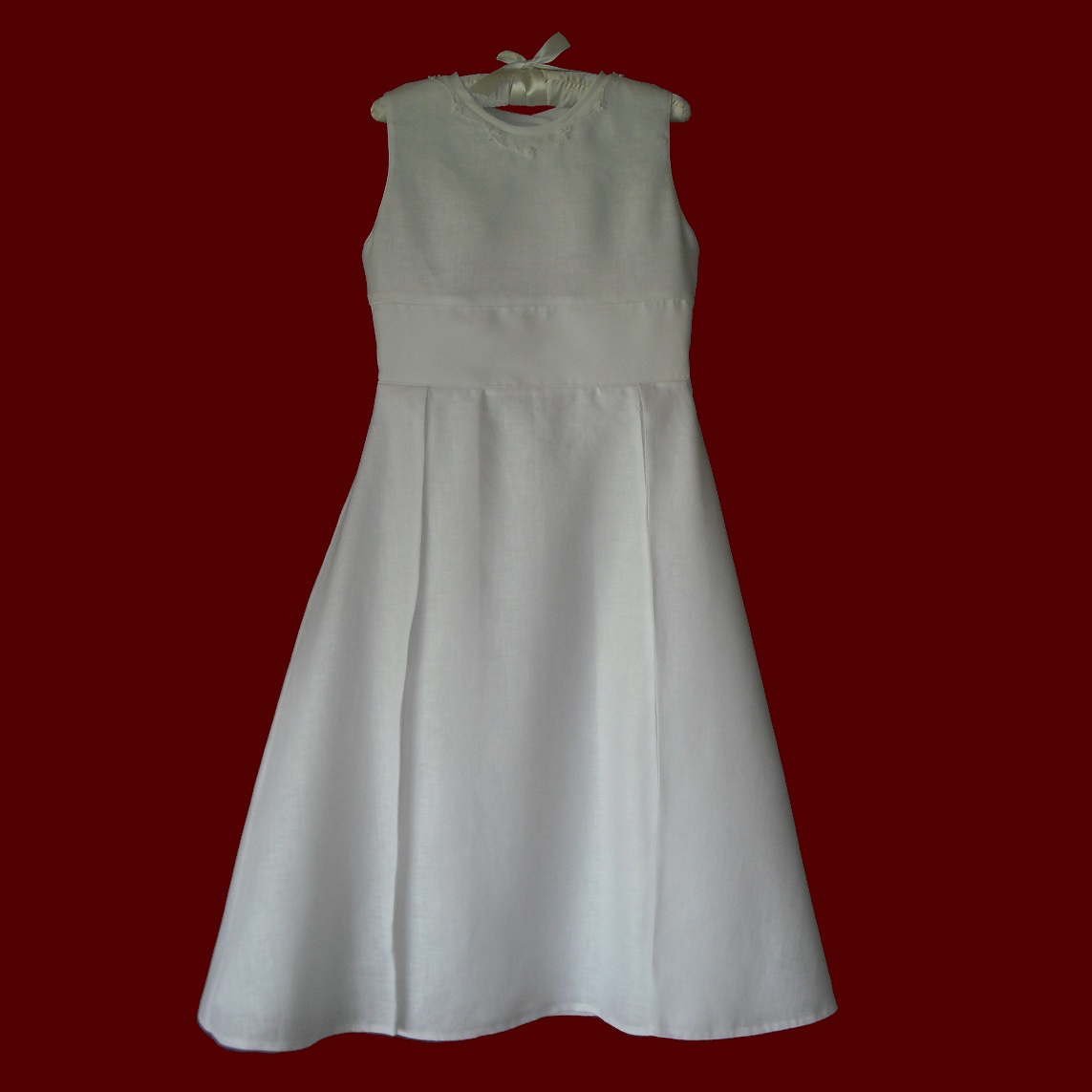 Irish Linen Hand Embroidered Communion Dress - Girls Communion ...