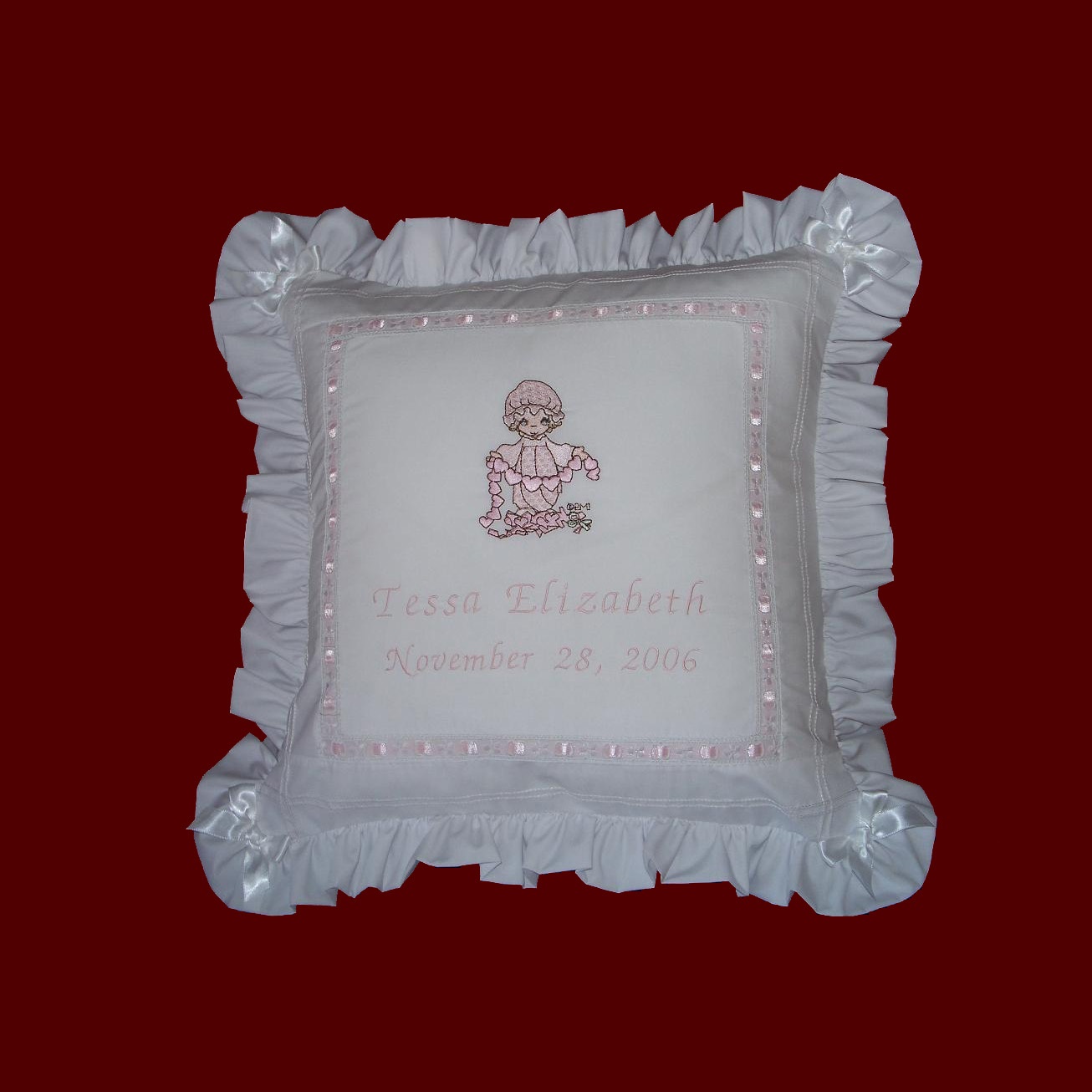 Precious Moments Personalized Pillow