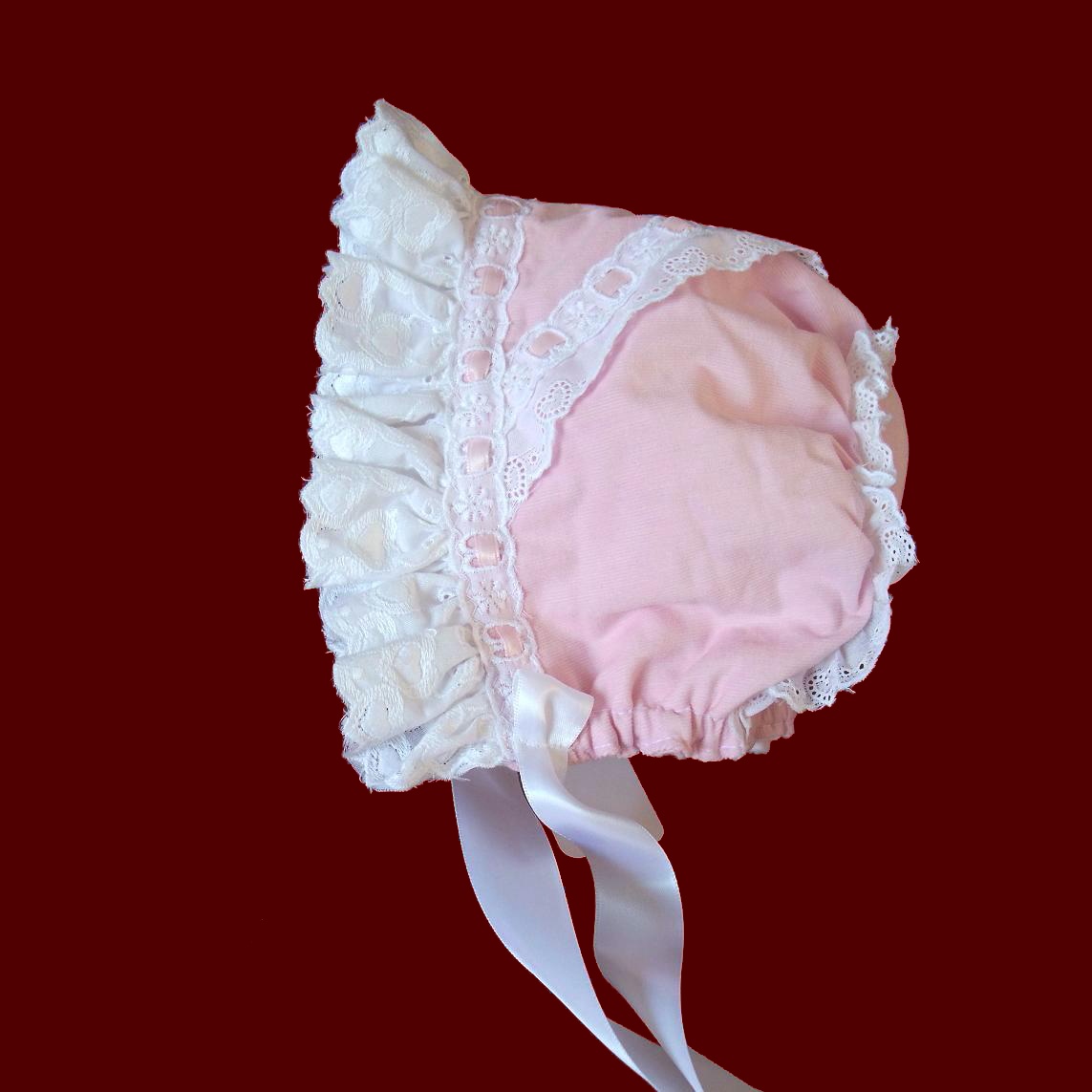 Girl Cordoruy Bonnet With Ruffle & Removable Liner