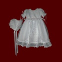 Toddler Girls Embroidered Prayer Detachable Gown, Dress & Bonnet