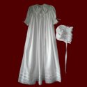 Click to Enlarge Picture - Hand Smocked Girls Christening Gown & Bonnet