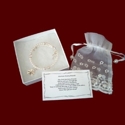Pearl Rosary Bracelet With Shamrock