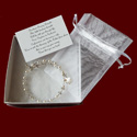 Click to Enlarge Picture - Irish Crystal Rosary Bracelet With Shamrock Charm