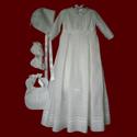 Hemstitched Irish Linen Boys Romper With Detachable Gown & Accessories