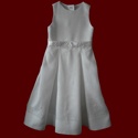 Click to Enlarge Picture - Hail Mary Embroidered Prayer Irish Linen Communion Dress With Crosses
