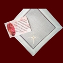 Click to Enlarge Picture - Boys Keepsake Christening Hanky