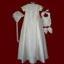 Click to Enlarge Picture - Boys Christening Romper with Detachable Gown & Accessories